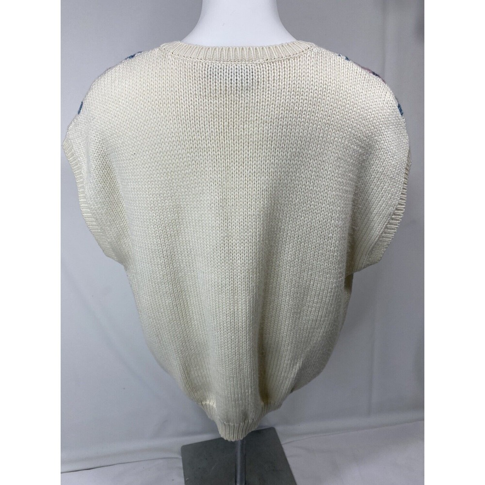Ms Russ Sweater Vest Womens 20W Floral Knit Cottagecore Plus Size Layering - Picture 3 of 12